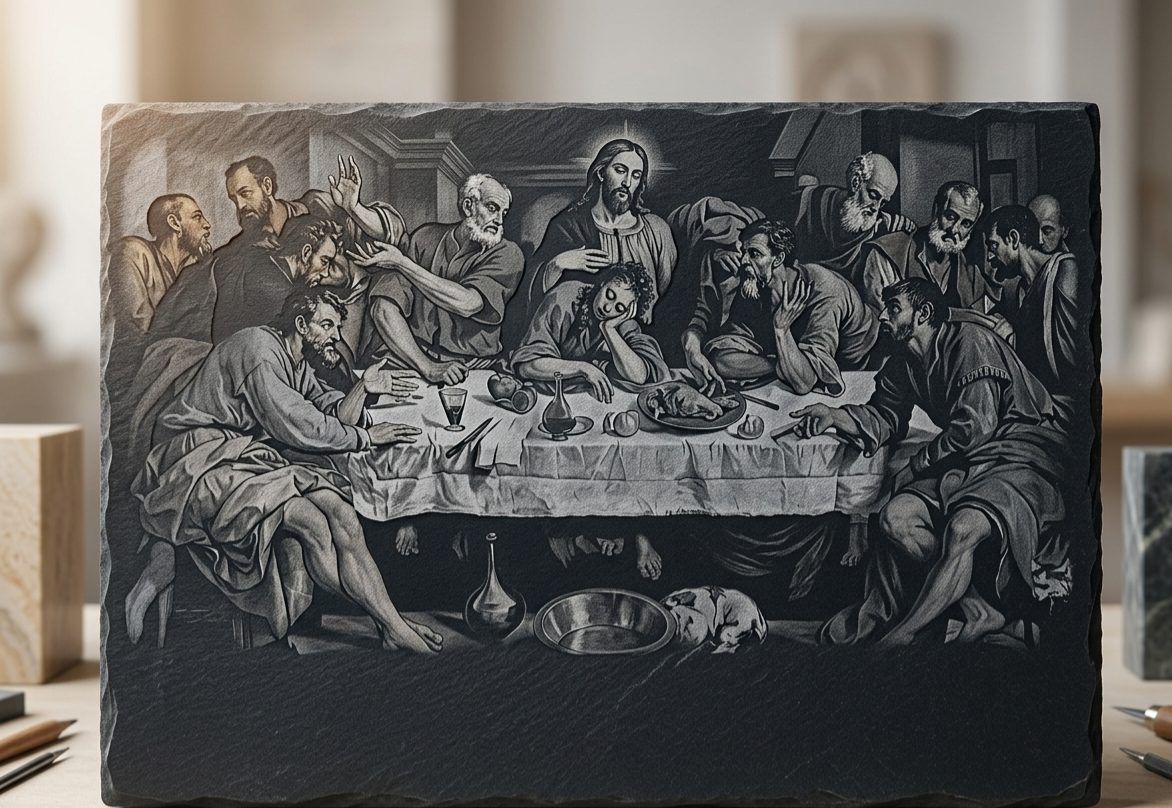 Steingravur von Milo Ritzbilder